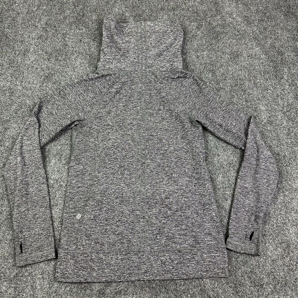 Lululemon Shirt Women 4 Heather Gray Make A Move Cowl Neck Stretch Athletic READ - Picture 10 of 11